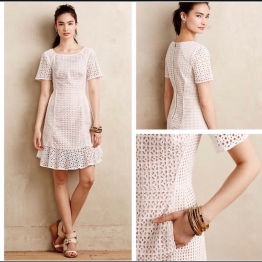 Anthro HD White Dress